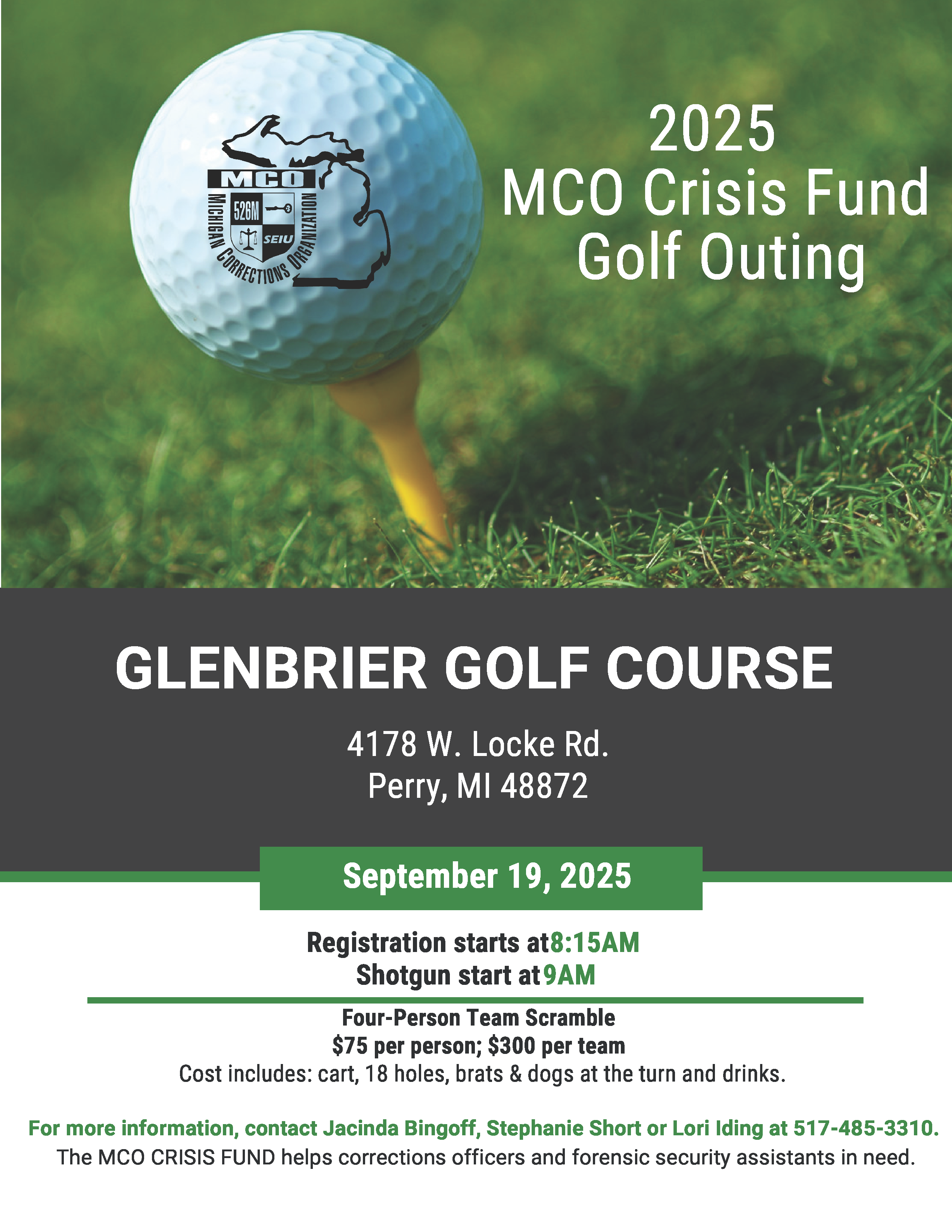 Golf outing flyer